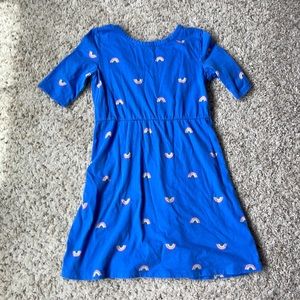 Old Navy girls blue rainbow dress size M(8)